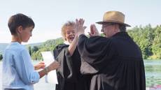 Taufgottesdienst am Badestrand in Brennet (Wehr)