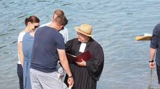 Taufgottesdienst am Badestrand in Brennet (Wehr)